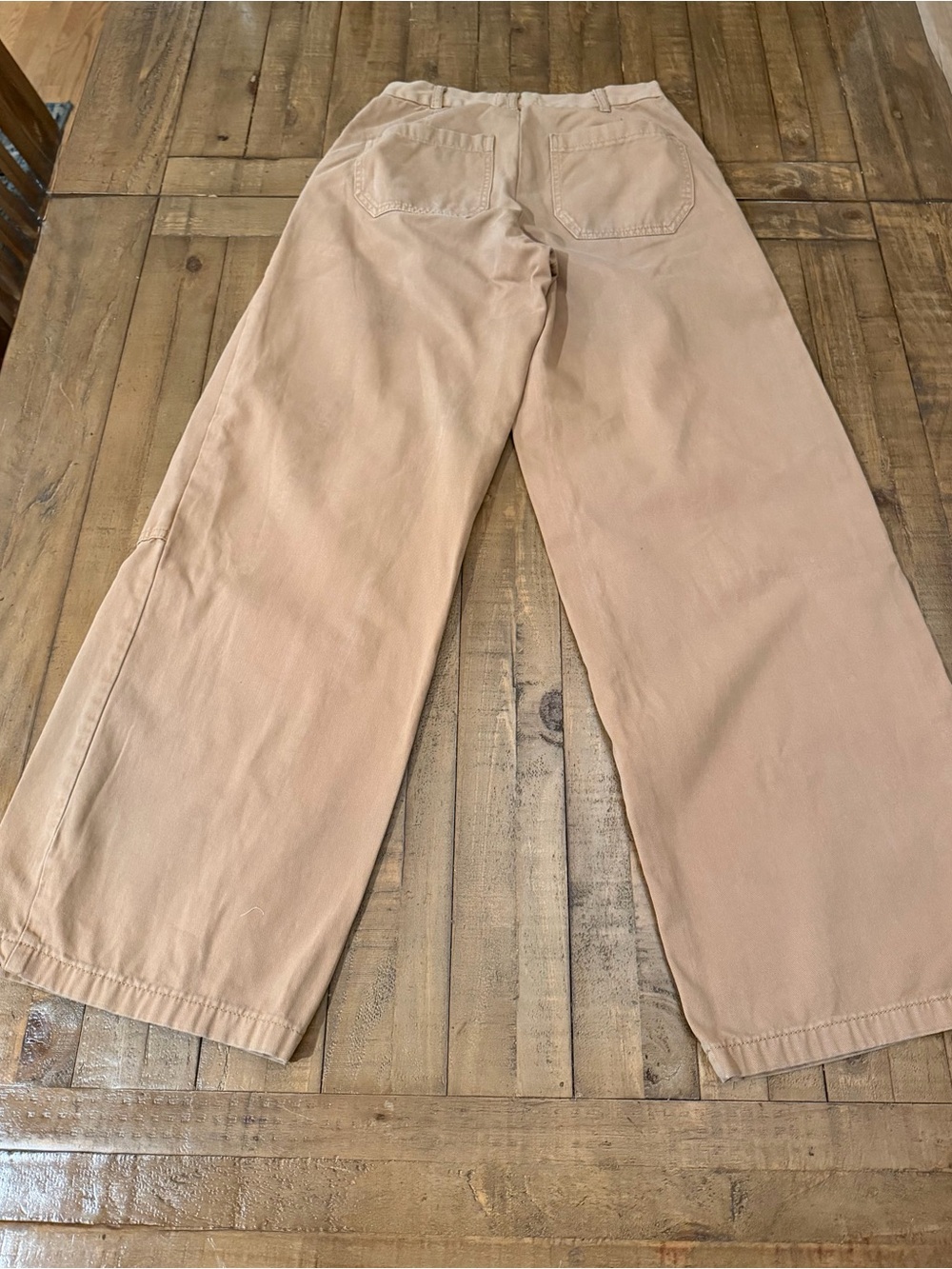 PacSun Wide-Leg Chinos in Light Tan
